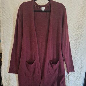 a new day burgundy Cardigan